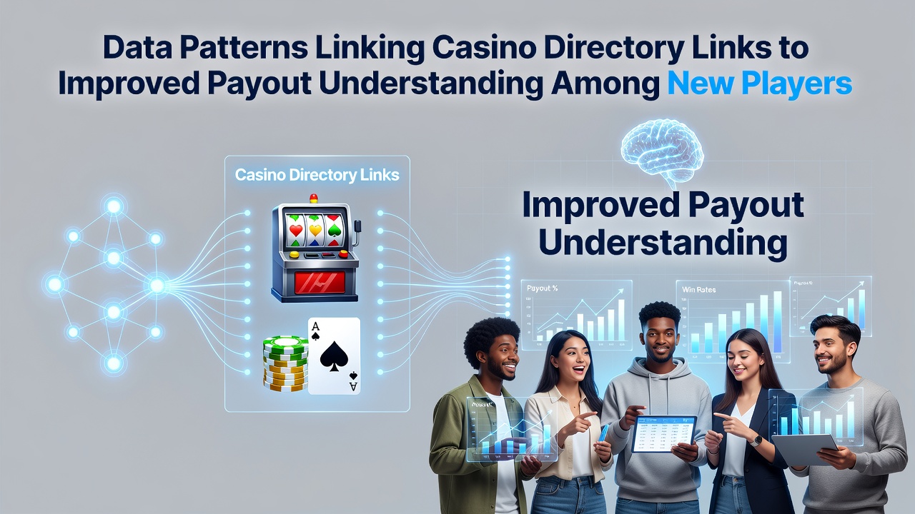 Infographic displaying payout understanding metrics for players using versus not using casino directories