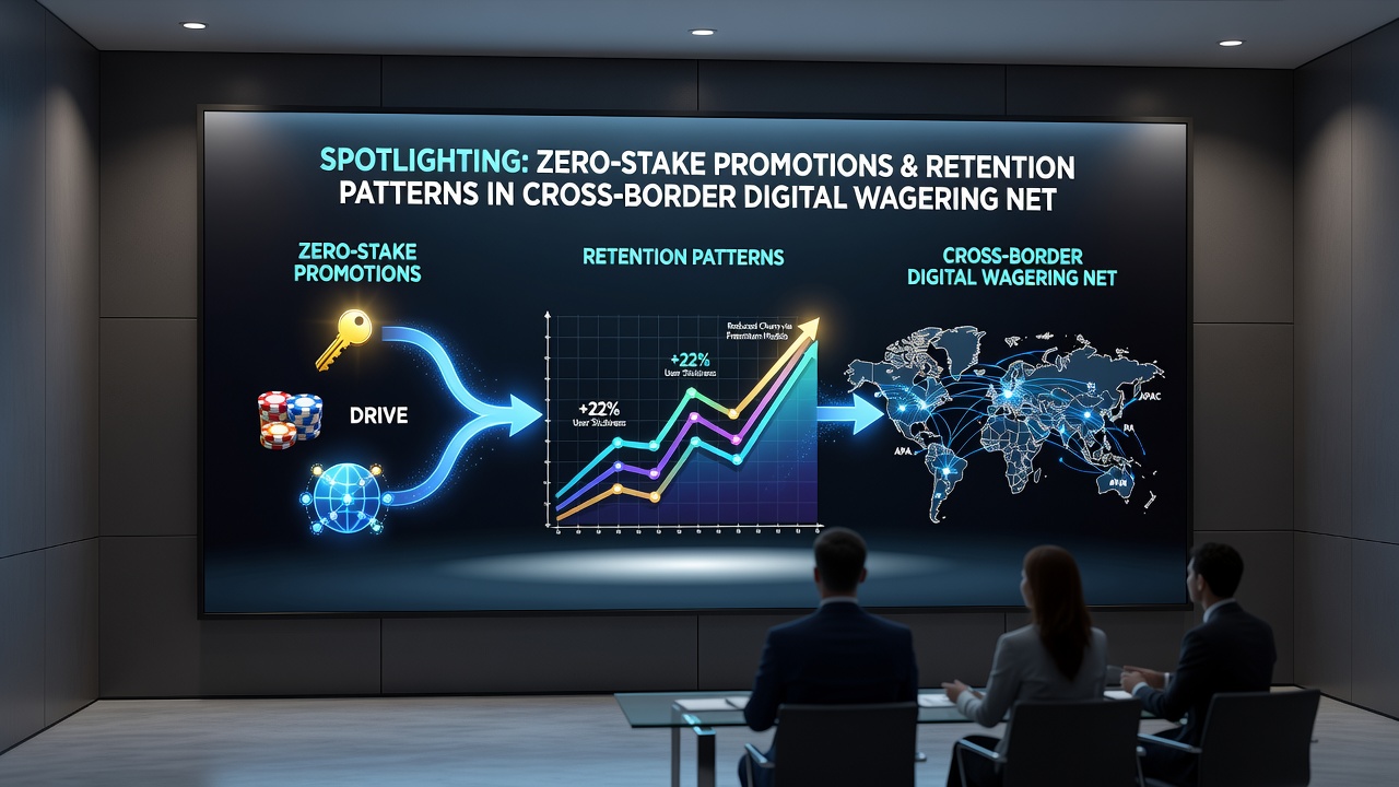 Analytics dashboard displaying retention metrics and promotional campaign timelines for digital wagering platforms